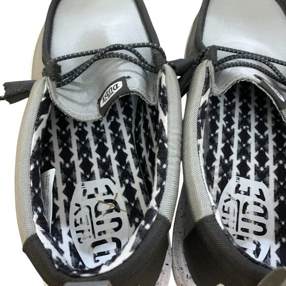 NEW Hey Dude Mens Wally Nylon Mens Loafer Shoes Size 9 Grey‎ Shoe - Picture 9 of 15